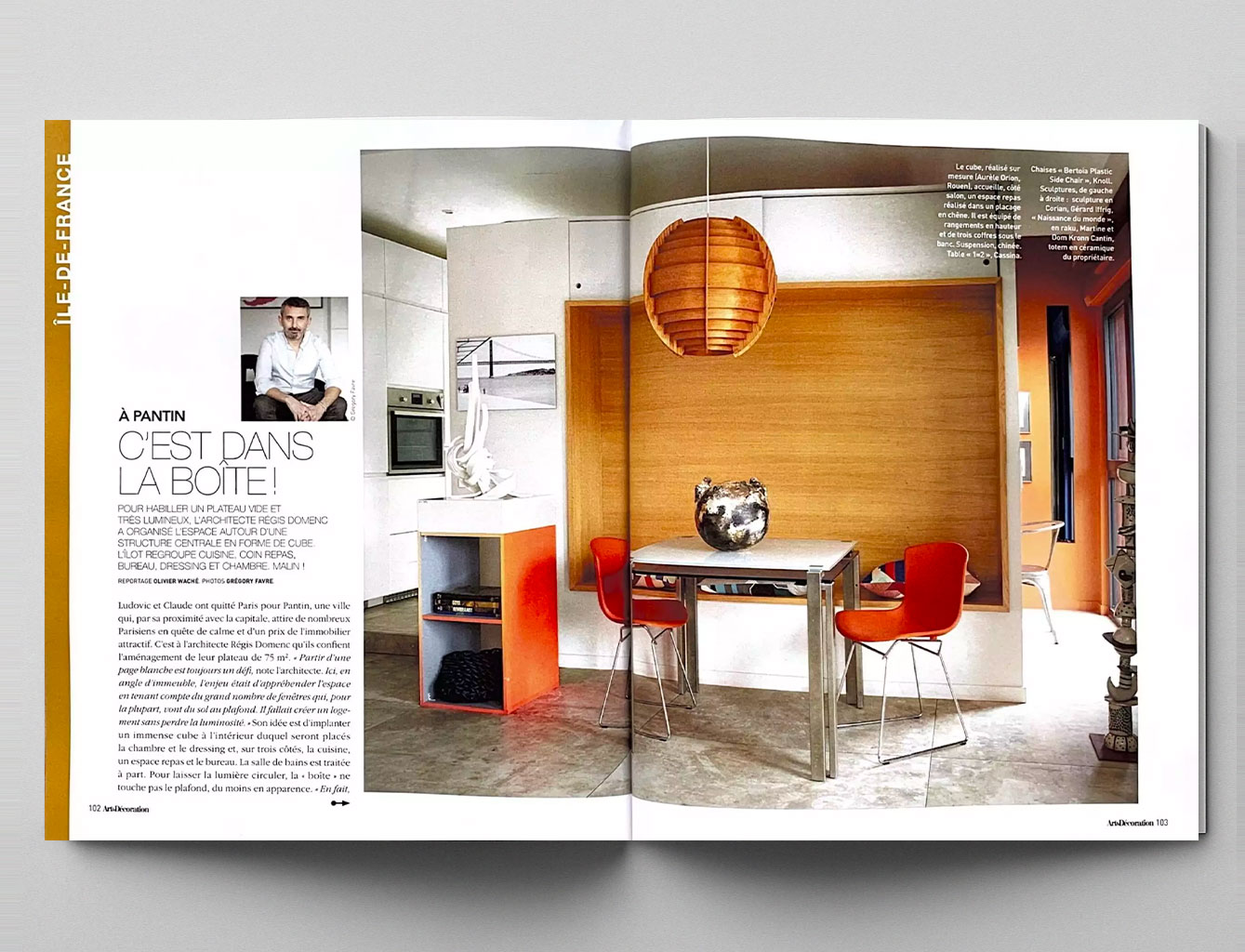 Un projet à Pantin publié dans Art & Décoration